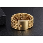 30 mm wide, 23 cm long best friends bracelet men's fashion will never fade gold bracelets stainless steel bracelets jewelry