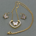 Butterfly Stainless Steel Necklace Trendy Pendant For Women Men Quality Cool Punk Party Earring pendant Jewelry