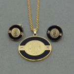 shell Virgin Mary Womens Men's Pendant French Catholic Gold Stainless Steel Pendants Necklaces earring Jewelry